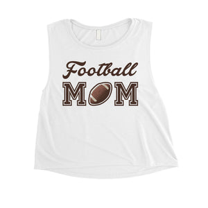 Football Mom Womens Crop Tank Top Funny Mother's Day Gift Ideas