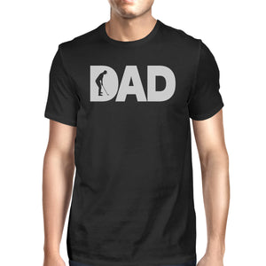 Dad Golf Mens Black Round Neck Tee Funny Gifts For Golf Lover Dads - 365INLOVE