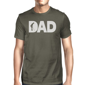 Dad Golf Mens Dark Grey Round Neck Tee Fathers Day Gifts For Dad - 365INLOVE