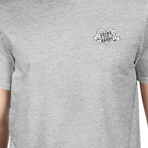 World's Best Dad Mens Grey Unique Graphic T-Shirt Gift Idea For Dad - 365INLOVE