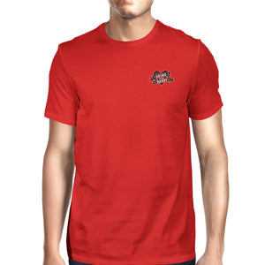 World's Best Dad Mens Red Cotton Round Neck Unique Design T-Shirt - 365INLOVE