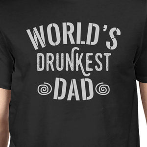 World's Drunkest Dad Men's Black Unique Graphic T-Shirt For Fathers - 365INLOVE