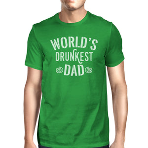 World's Drunkest Dad Men's Green Funny Design Tee For Fathers Day - 365INLOVE