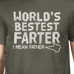 World's Bestest Farter Dark Gray Funny Design Tee For Fathers Day - 365INLOVE