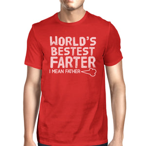 World's Bestest Farter Mens Humorous Design Short Sleeve Cotton Top - 365INLOVE