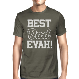 Best Dad Ever Graphic Shirt For Dad Birthday Gifts Dark Gray Cotton - 365INLOVE