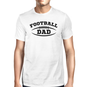 Football Dad Men's White Humorous Design T Shirt For Fathers Day - 365INLOVE