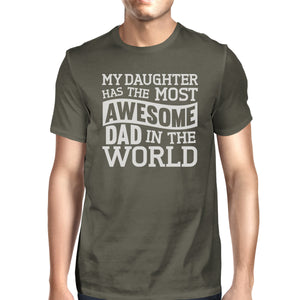 The Most Awesome Dad Mens Funny Design Short Sleeve T Shirt For Dad - 365INLOVE