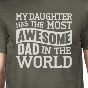 The Most Awesome Dad Mens Funny Design Short Sleeve T Shirt For Dad - 365INLOVE