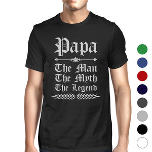 Vintage Gothic Papa Mens Popular Fathers Day Tee Shirt Best Gift