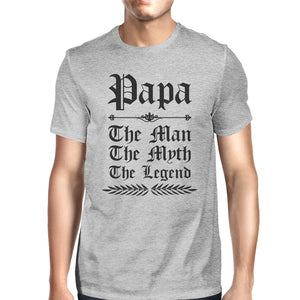 Vintage Gothic Papa Mens Popular Fathers Day Tee Shirt Best Gift