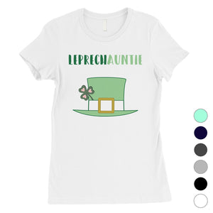 Leprechauntie Aunt Womens Cute St Patricks Outfit Funny Irish Shirt