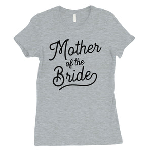 Mother Of Bride Shirt Womens Cute Bridal Shower T-Shirt For Mom