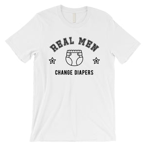 Real Men Change Diapers Mens Silly Wonderful Supportive Dad Shirt