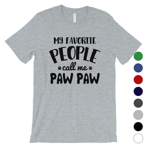 Favorite People Paw Paw Mens Loving Cute Cool Dog Dad Shirt For Men