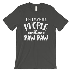 Favorite People Paw Paw Mens Loving Cute Cool Dog Dad Shirt For Men