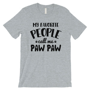 Favorite People Paw Paw Mens Loving Cute Cool Dog Dad Shirt For Men