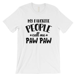 Favorite People Paw Paw Mens Loving Cute Cool Dog Dad Shirt For Men