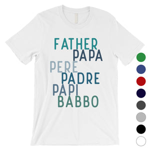 Dad Different Languages Mens Creative Thoughtful Shirt Gift For Dad