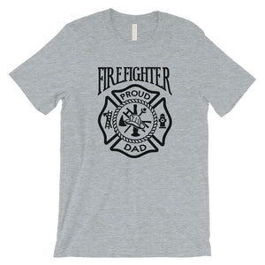 Firefighter Dad Mens Strong-Willed Great Father's Day Shirt Gift