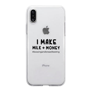 Make Milk Money Jelly Phone Case Funny Mom Gift For Mother's Day