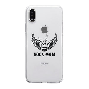 Rock Mom Phone Case Best Mother's Day Gift Phone Cover Transparent