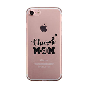 Cheer Mom Transparent Phone Case Cute Mom Birthday Christmas Gift