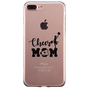 Cheer Mom Transparent Phone Case Cute Mom Birthday Christmas Gift