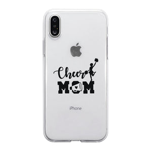 Cheer Mom Transparent Phone Case Cute Mom Birthday Christmas Gift