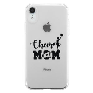 Cheer Mom Transparent Phone Case Cute Mom Birthday Christmas Gift