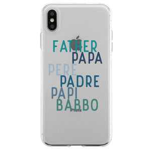 Dad Different Languages Case Sweet Caring Father's Day Celebration