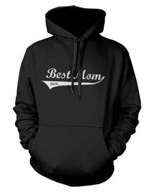 Best Mom Ever Mother's Day Design Printed Black Hoodie for Mother - 365INLOVE