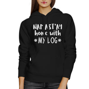 Namastay Home With My Dog Black Unisex Cute Hoodie For Yoga Moms - 365INLOVE