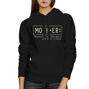 Mother Therapist And Friend Black Hoodie Best Mothers Day Gift Idea - 365INLOVE