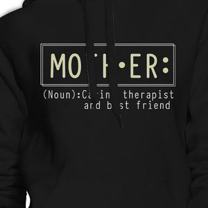 Mother Therapist And Friend Black Hoodie Best Mothers Day Gift Idea - 365INLOVE