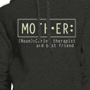 Mother Therapist And Friend Dark Gray Unisex Hoodie For Mothers Day - 365INLOVE