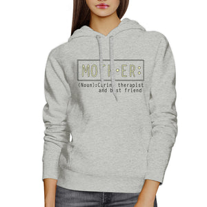 Mother Therapist And Friend Grey Hoodie Perfect Gift Ideas For Moms - 365INLOVE