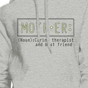 Mother Therapist And Friend Grey Hoodie Perfect Gift Ideas For Moms - 365INLOVE