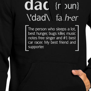 Dad Noun Black Unisex Hoodie Funny Saying Graphic Hoodie For Dad - 365INLOVE