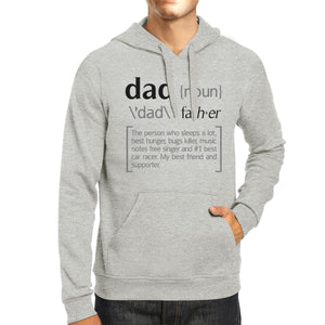 Dad Noun Grey Unisex Funny Design Hoodie For Fathers Day Cute Gifts - 365INLOVE