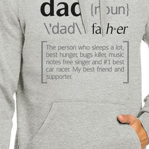 Dad Noun Grey Unisex Funny Design Hoodie For Fathers Day Cute Gifts - 365INLOVE