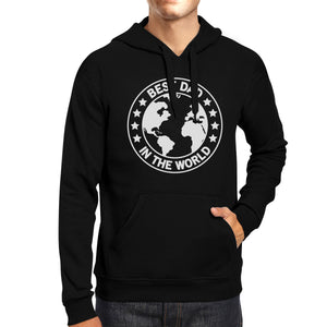 World Best Dad Black Unisex Hoodie Fathers Day Gifts For Husband - 365INLOVE