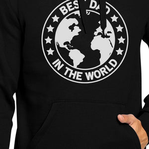 World Best Dad Black Unisex Hoodie Fathers Day Gifts For Husband - 365INLOVE