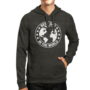 World Best Dad Dark Gray Unisex Hoodie Funny Design Top For Dad - 365INLOVE