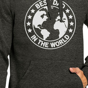 World Best Dad Dark Gray Unisex Hoodie Funny Design Top For Dad - 365INLOVE