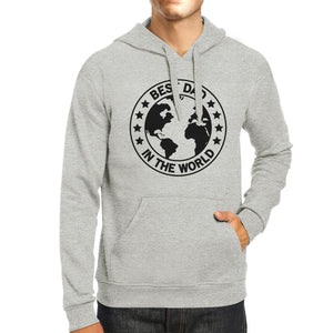 World Best Dad Unisex Grey Cute Hoodie Perfect Father In Law Gifts - 365INLOVE