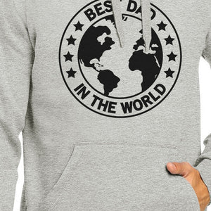 World Best Dad Unisex Grey Cute Hoodie Perfect Father In Law Gifts - 365INLOVE