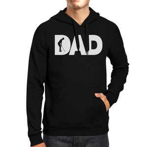 Dad Golf Unisex Black Hoodie Funny Design Graphic Tee For Gold Dads - 365INLOVE