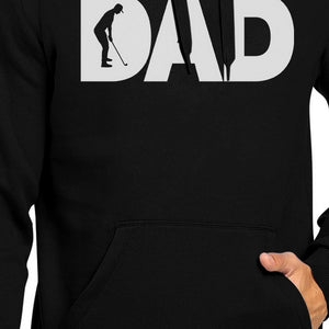 Dad Golf Unisex Black Hoodie Funny Design Graphic Tee For Gold Dads - 365INLOVE