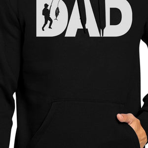 Dad Fish Black Hoodie Fathers Day Gifts For Fishing Lover Dads - 365INLOVE